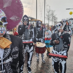 Skeleton brigade Halloween parade