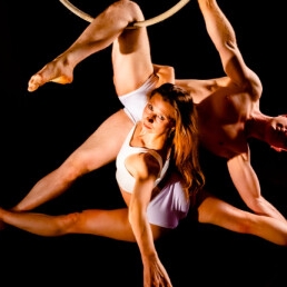 Aerial hoop duo