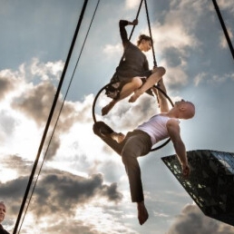 Aerial hoop duo