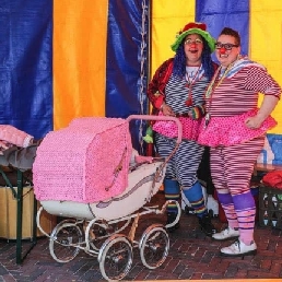Children's party with clowns