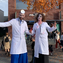 Scary Doctors on Stilts