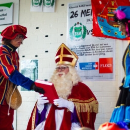 Sinterklaas and his Pieten on a visit