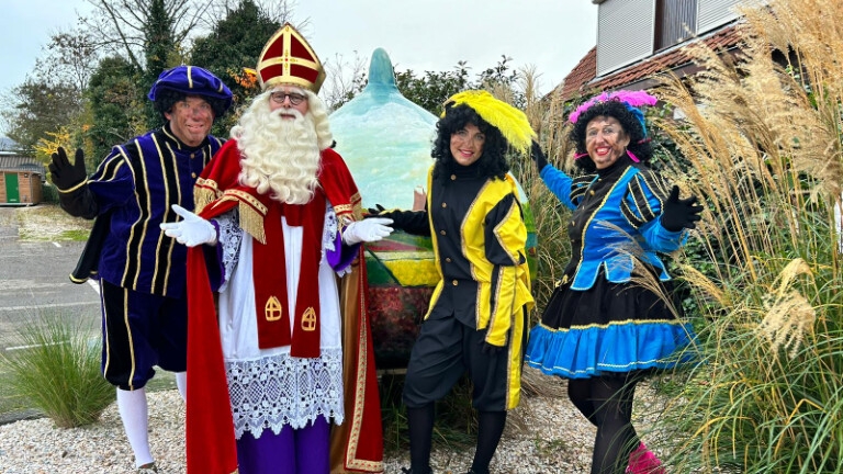 Sinterklaas and his Pieten on a visit