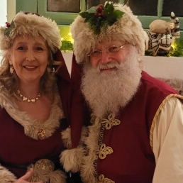 Real Santa Claus & Santa Woman for advertising