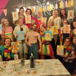 Nude model painting workshop Bachelorette