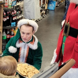 Bijzondere kerst arrenslee uitdeelactie