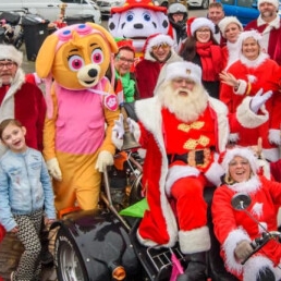 Santa and his Christmas ladies