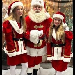 Santa and his Christmas ladies