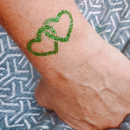 Shiny GlitterTattoos with Drops/Dots