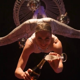Event show Veldhoven  (NL) Champange chandelier act