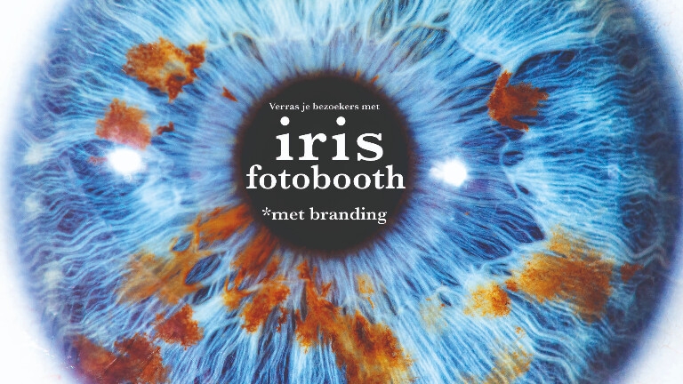 Irisfotobooth /Oogfoto met branding