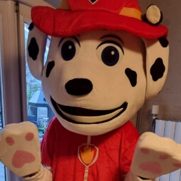 Cuddly Paw Patrol Marshall mascot