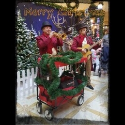 Kerstbezoeken met Hét unieke kerst duo