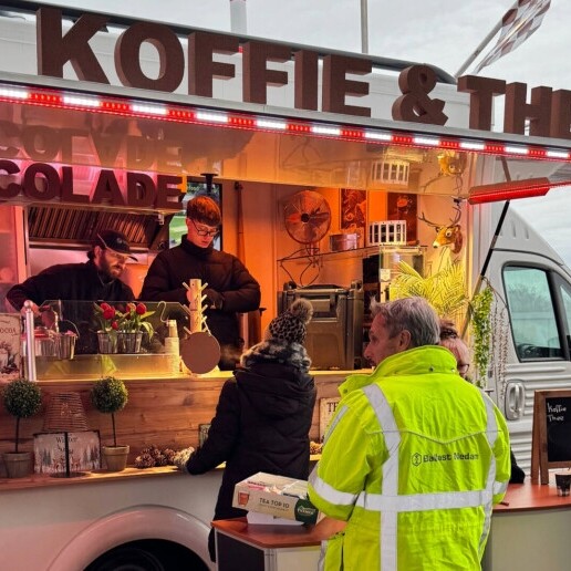 Koffie op locatie foodtruck