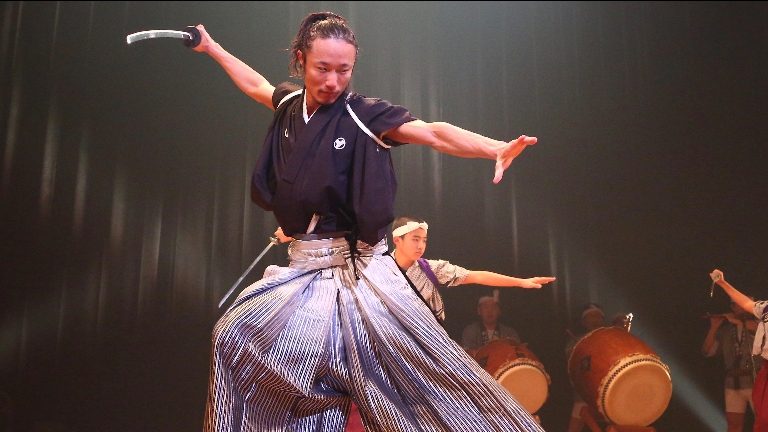 Japanse samoerai dans