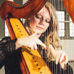 Harpist Oost-souburg  (NL) Harpiste Nicki van Popering