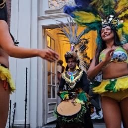 Samba danser en danseres show