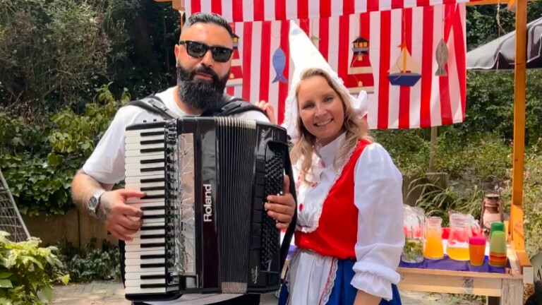 Accordeonist Florian Yonel