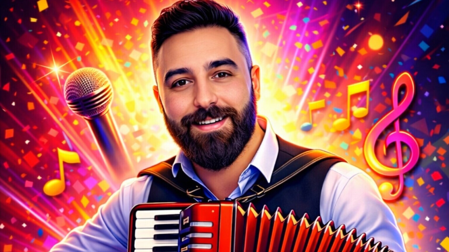 Accordionist Florian Yonel