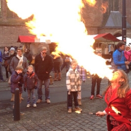 Stunt show Leimuiden  (NL) Erik the Viking provides Fire!