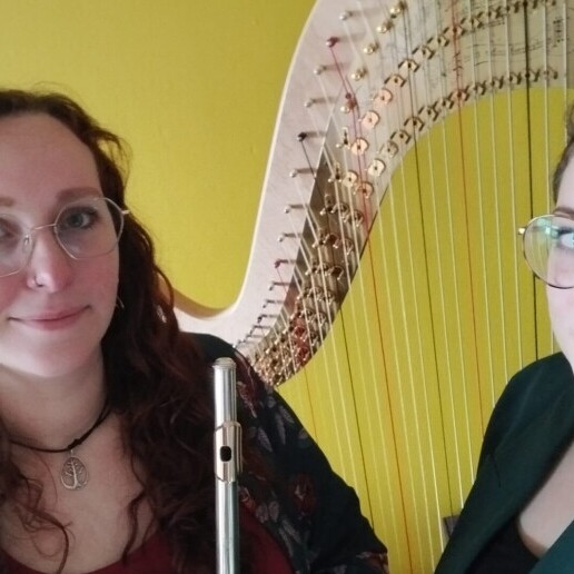 Duo harp and flute