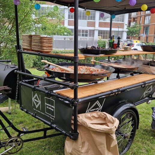 Food truck Amsterdam  (NL) Paella bicycle by Firma Kok