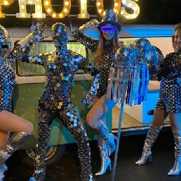 Dance group Beesd  (NL) Disco Dance - Unique mirror costume