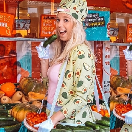 Actor Beesd  (NL) avocado girl vegetable nacho lady