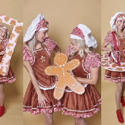 Kerst Gingerbreadmeisjes & kerstmeisjes