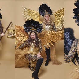 Thematic hostess - Golden angels