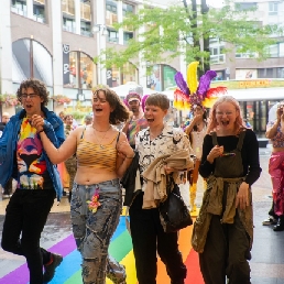 Pride act - rainbow walk - be your self