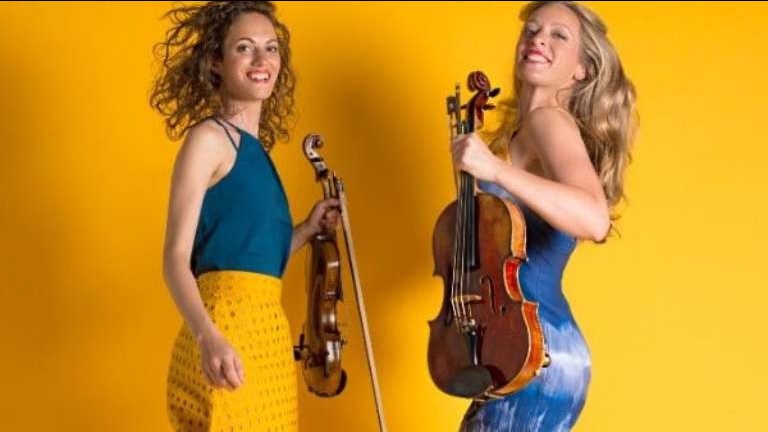 Background music String duo Mélange