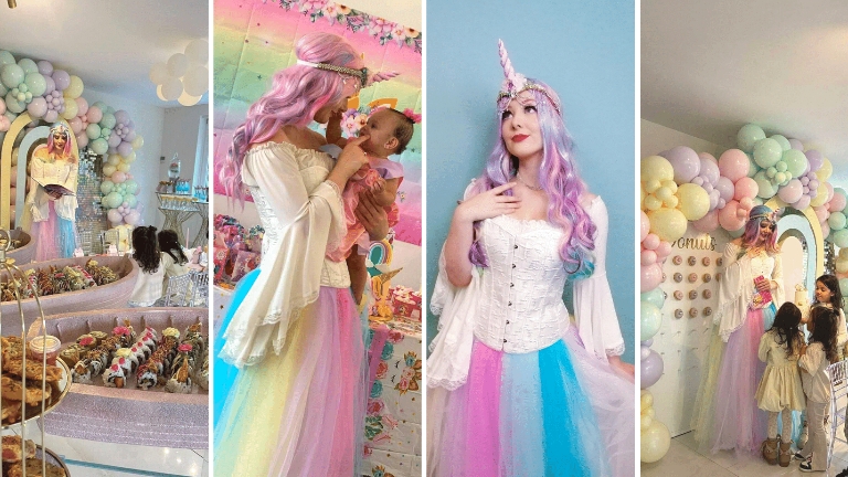 Lisa: unicorn princess unicorn party