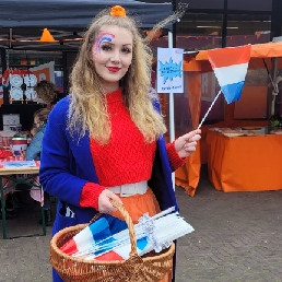 Distribution lady theme Netherlands (King's Day)