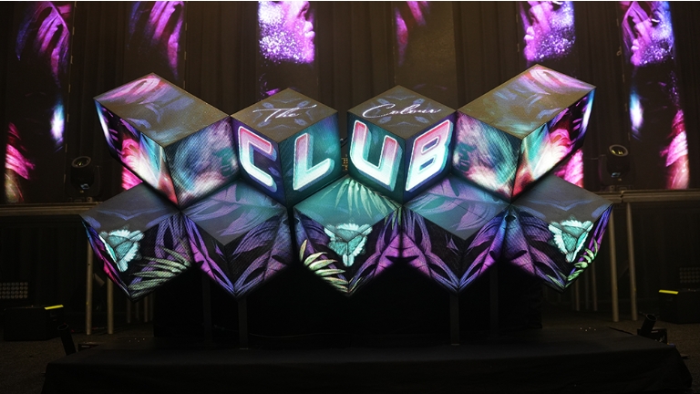 Cube DJ Booth with LED screen
