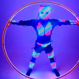 LED Suit + LED Cyr: Acrobatiek Show