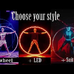 Cyr Wheel Acrobatics (LED) - Solo Show