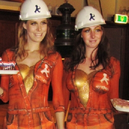 Bodypainted Hostesses/Candygirls