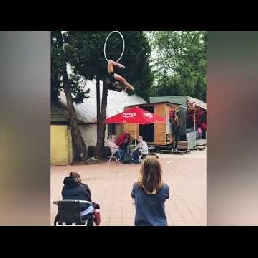 Aerial hoop act